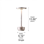 USB Dimmable Dish LED Table Lamp Modern Bedside Dining Home Office — Gold Silver Black Singles & Sets