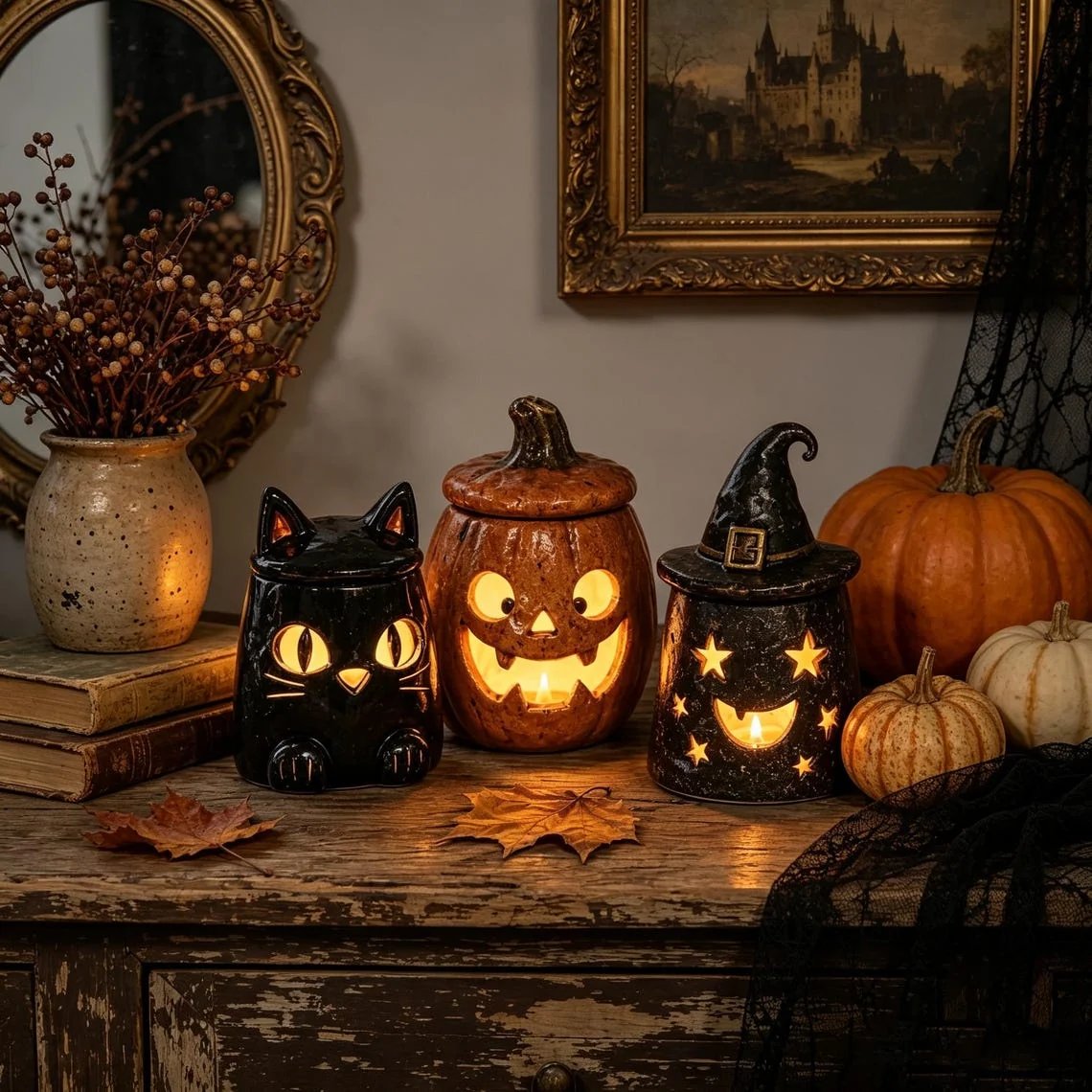 Handcrafted Artisan Monster Tea Light Holder