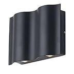 Beam Wave Wall Sconce Outdoor LED Up-Down Aluminum Weatherproof Modern — White Sets of 2 to 8