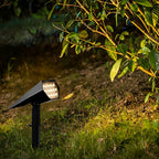 Solar Flood Spike Light Adjustable Angle Aluminum Glass Landscape Outdoor — Warm White Sets