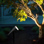 Solar Flood Spike Light Adjustable Angle Aluminum Glass Landscape Outdoor — Warm White Sets