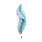 Feather Resin Wall Light Modern LED Bedroom Corridor Dimmable — White Blue 7 to 9 Inch Sets