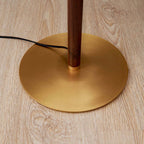 Ozawa Simple Walnut/Metal/Fabric, Table/Floor Lamp, Living Room