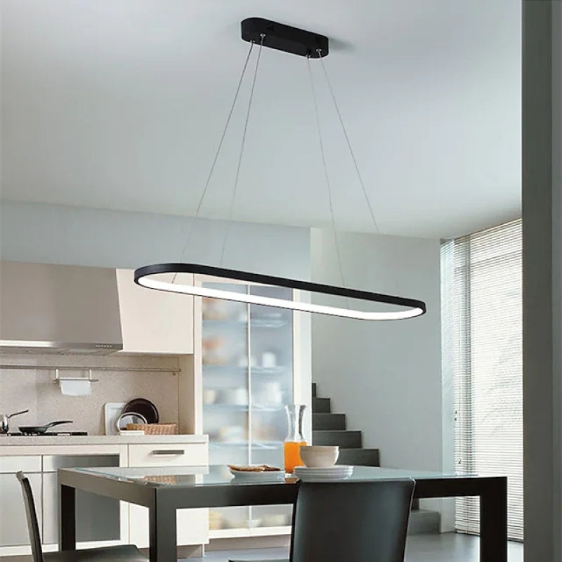 Junel Minimalist Oval Interior Hanging Pendant Light