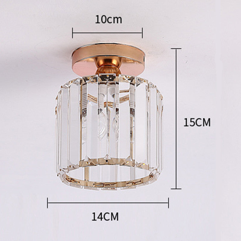 Stonel Modern Metal/Crystal Ceiling Light, 3 Colors
