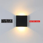 Nexu Modern Square LED Outdoor Wall Lamp – Adjustable Design