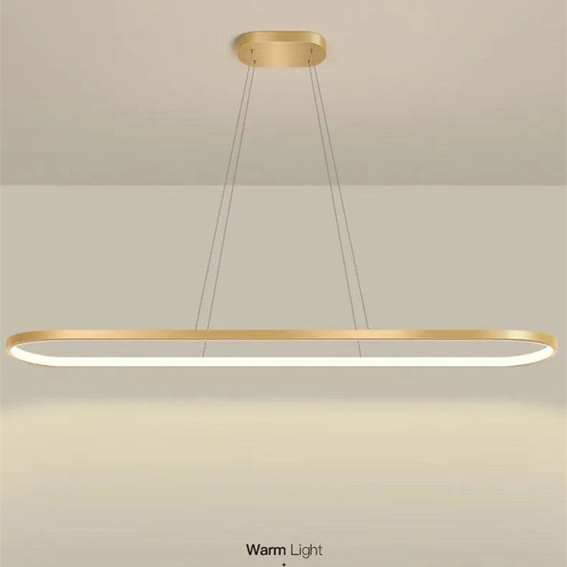 Junel Minimalist Oval Interior Hanging Pendant Light