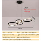 Durell Musical Note Pendant Light, Black & Gold