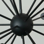 Austin Industrial Chandelier Black Restaurant Dining Room Metal