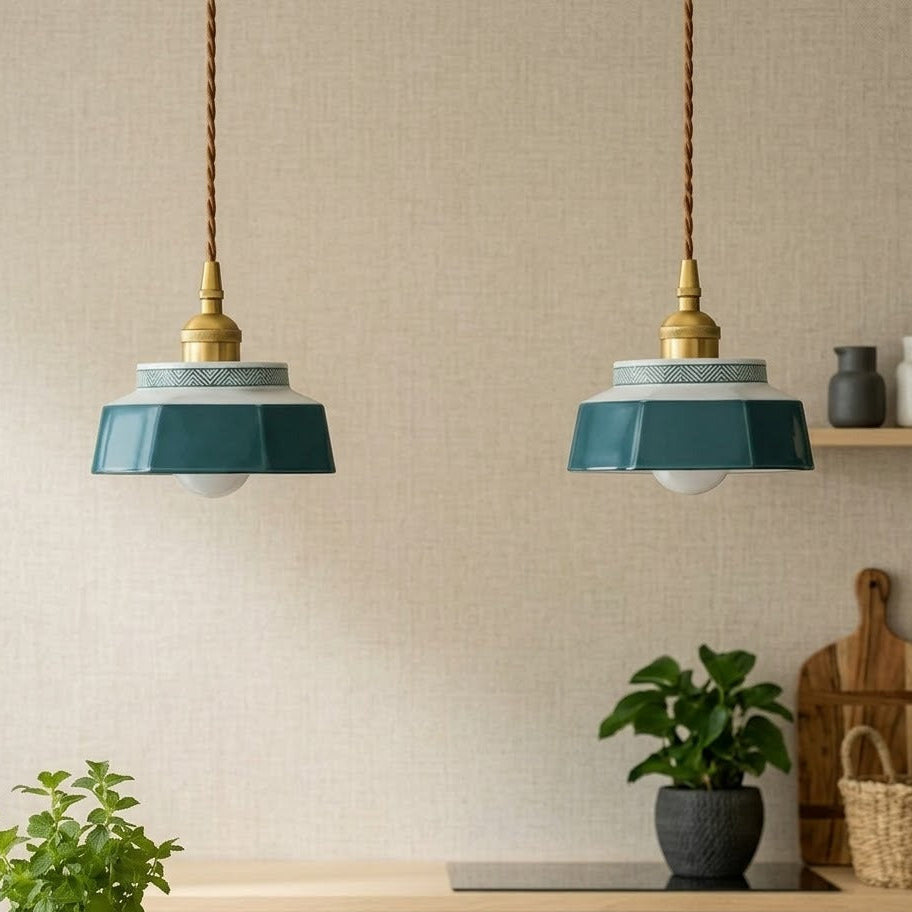 Qonforta CeraVolt Ceramic Pendant Light Polished Copper
