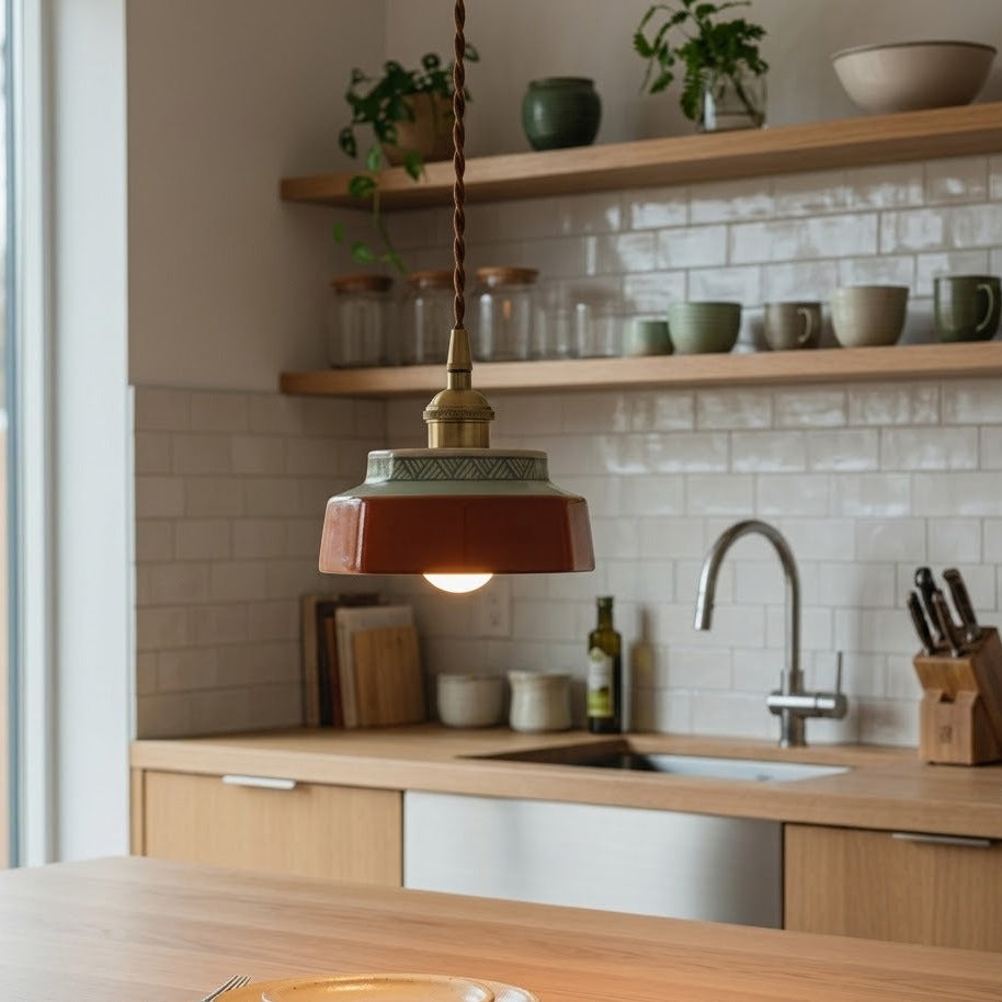 Qonforta CeraVolt Ceramic Pendant Light Polished Copper
