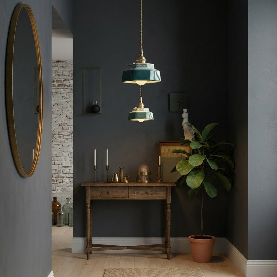Qonforta CeraVolt Ceramic Pendant Light Polished Copper