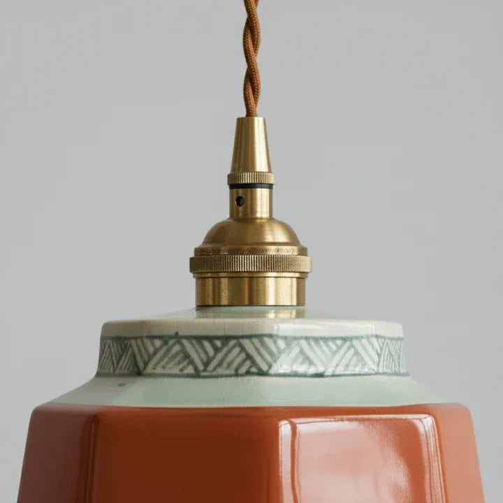 Qonforta CeraVolt Ceramic Pendant Light Polished Copper
