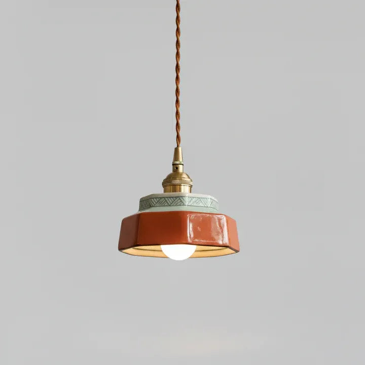 Qonforta CeraVolt Ceramic Pendant Light Polished Copper