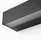 Exterior Porch Light Fixture Modern Waterproof LED Rectangular Hardwired