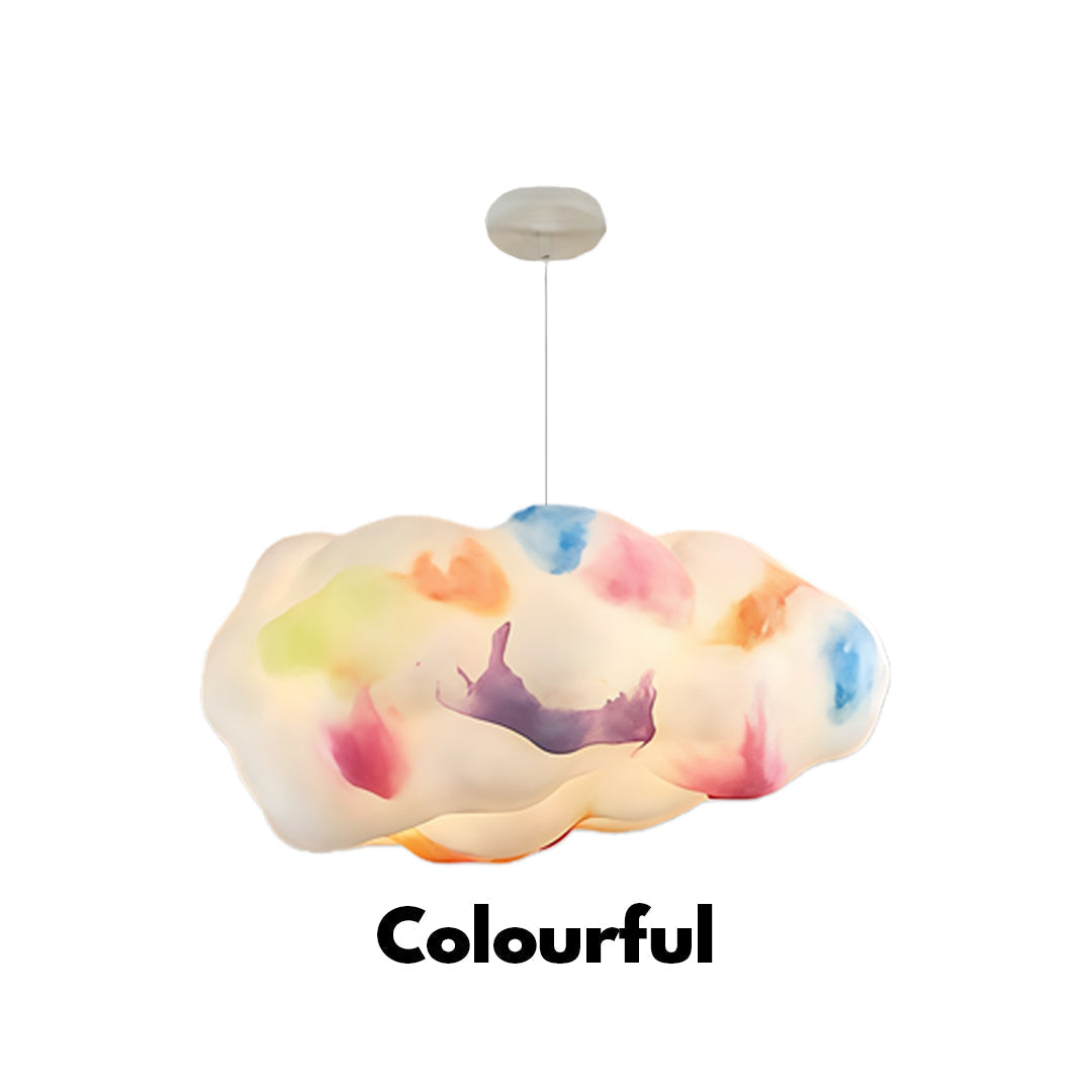 Cloud Pendant Light Modern 3D Design Fabric LED Ceiling Bedroom Living Room — Single to Sets of 8