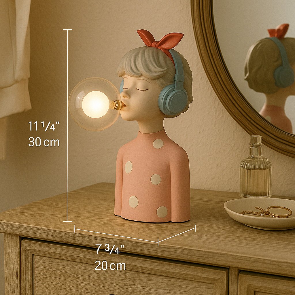 Fairy Girl Figurine LED Table Lamp Whimsical Bedside Bedroom Decor — 6 Styles