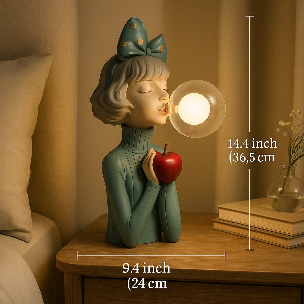 Fairy Girl Figurine LED Table Lamp Whimsical Bedside Bedroom Decor — 6 Styles
