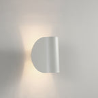 Adjustable Half Shade Wall Sconce Articulating Arm LED Reading Bedroom Home Office — 3 Finishes