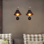 Epoch Retro Wall Lamp with Adjustable Swing Arm – Black & Gold Metal Design