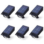 Solar Multi-Zoom Spotlight Waterproof LED Landscape Garden Tree — Warm White & RGB Singles to 4-Pack