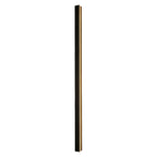 Linear Outdoor Wall Sconce Minimalist LED Black Aluminum Hardwired — 40 to 80 Inch Sets