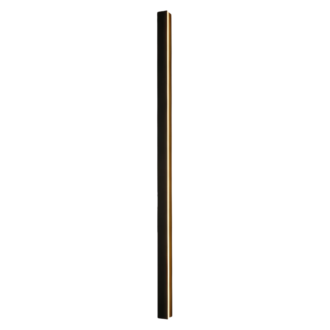 Linear Outdoor Wall Sconce Minimalist LED Black Aluminum Hardwired — 40 to 80 Inch Sets