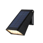 Solar Down Light Wall Sconce Waterproof Black Modern LED Outdoor — Sets of 2 to 10