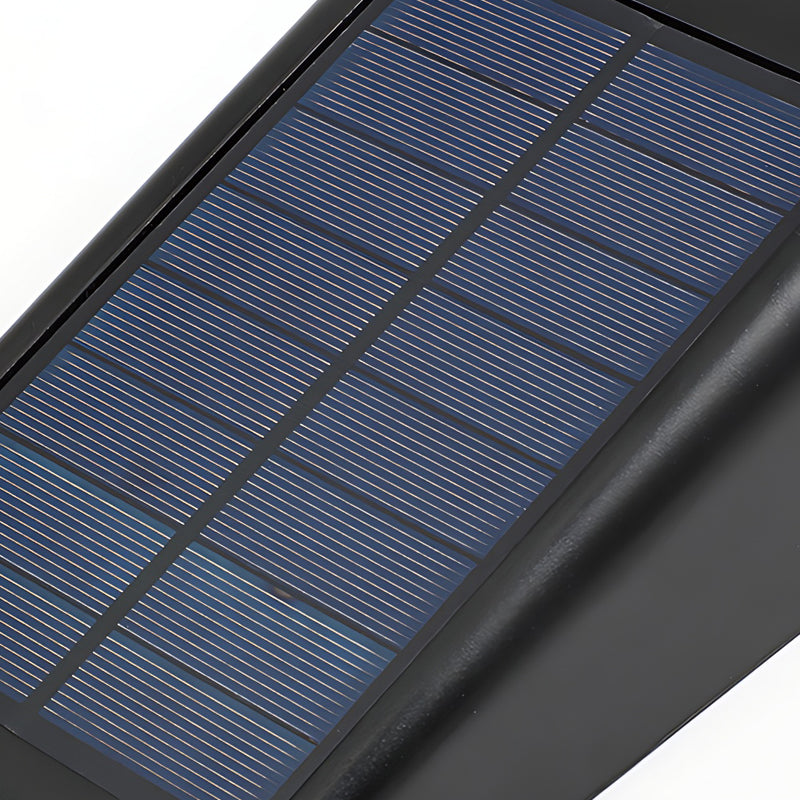 Solar Down Light Wall Sconce Waterproof Black Modern LED Outdoor — Sets of 2 to 10