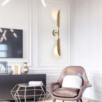 Phira Luxury Double-Head Gold Scabbard Wall Lamp