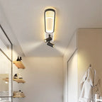 Aim Modern Ceiling Light Spotlight, Black/Gold