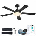 Smart WiFi Ceiling Fan with LED Light App Alexa Google Control 3CCT Dimmable 6-Speed DC Motor — 52 to 60 Inch