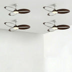 Modern Minimalist Geometric 6-Speed Ceiling Fan LED Light DC Motor Bedroom Living Room — 42 to 52 Inch