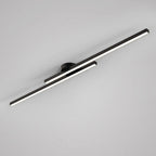 Modern LED Semi Flush Mount Ceiling Light, Aluminum, Dimmable, Black White