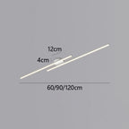 Modern LED Semi Flush Mount Ceiling Light, Aluminum, Dimmable, Black White