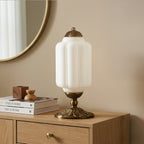 Lumi French Retro Cream Textured Glass Table Lamp Eloise Bedside Living Room — 15 Variants