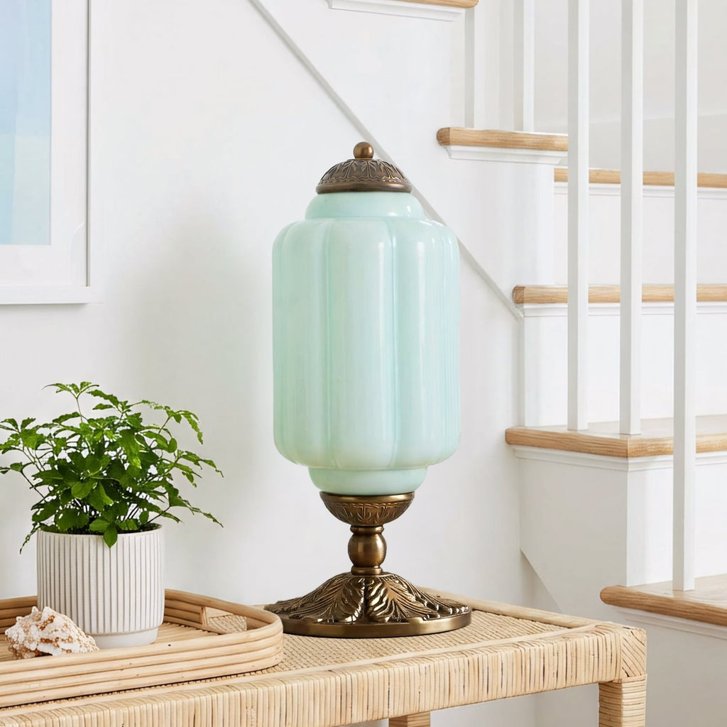 Lumi French Retro Cream Textured Glass Table Lamp Eloise Bedside Living Room — 15 Variants