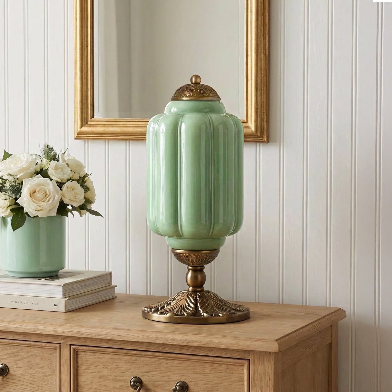 Lumi French Retro Cream Textured Glass Table Lamp Eloise Bedside Living Room — 15 Variants