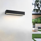 Exterior Porch Light Fixture Modern Waterproof LED Rectangular Hardwired