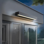 Exterior Porch Light Fixture Modern Waterproof LED Rectangular Hardwired