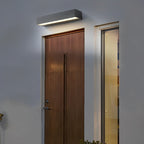 Exterior Porch Light Fixture Modern Waterproof LED Rectangular Hardwired