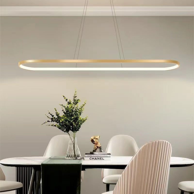 Junel Minimalist Oval Interior Hanging Pendant Light