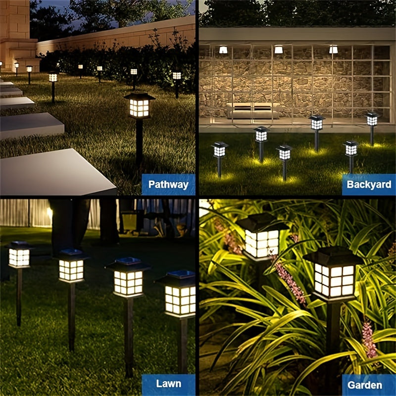 Solar Pathway Lights Waterproof Auto On-Off LED Outdoor Garden Patio IP44 — 6, 12 & 24-Pack