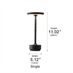 USB Dimmable Dish LED Table Lamp Modern Bedside Dining Home Office — Gold Silver Black Singles & Sets