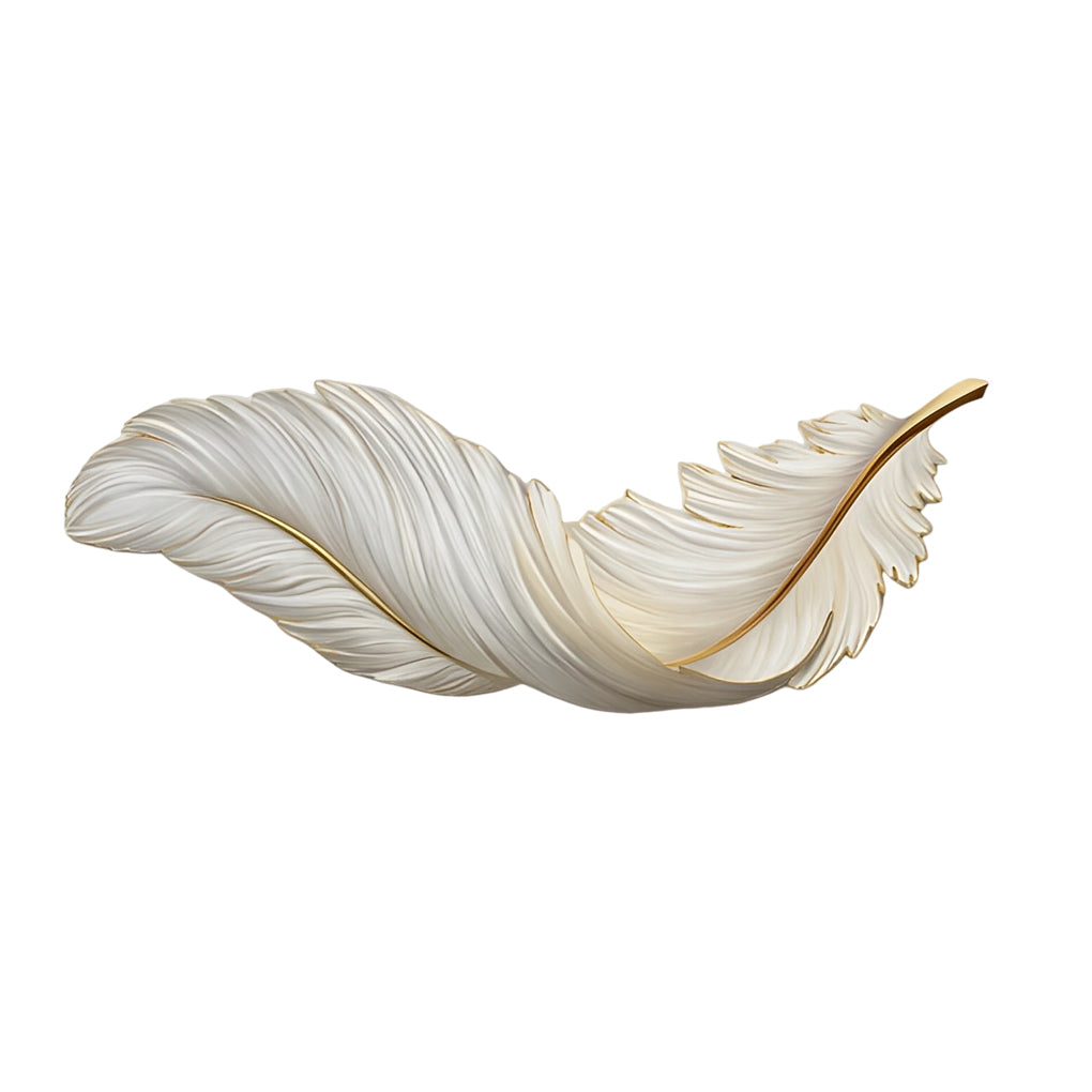 Feather Wall Lamp USB DC5V Remote Control LED Art Deco Bedroom Living Room