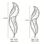 Feather Resin Wall Light Modern LED Bedroom Corridor Dimmable — White Blue 7 to 9 Inch Sets