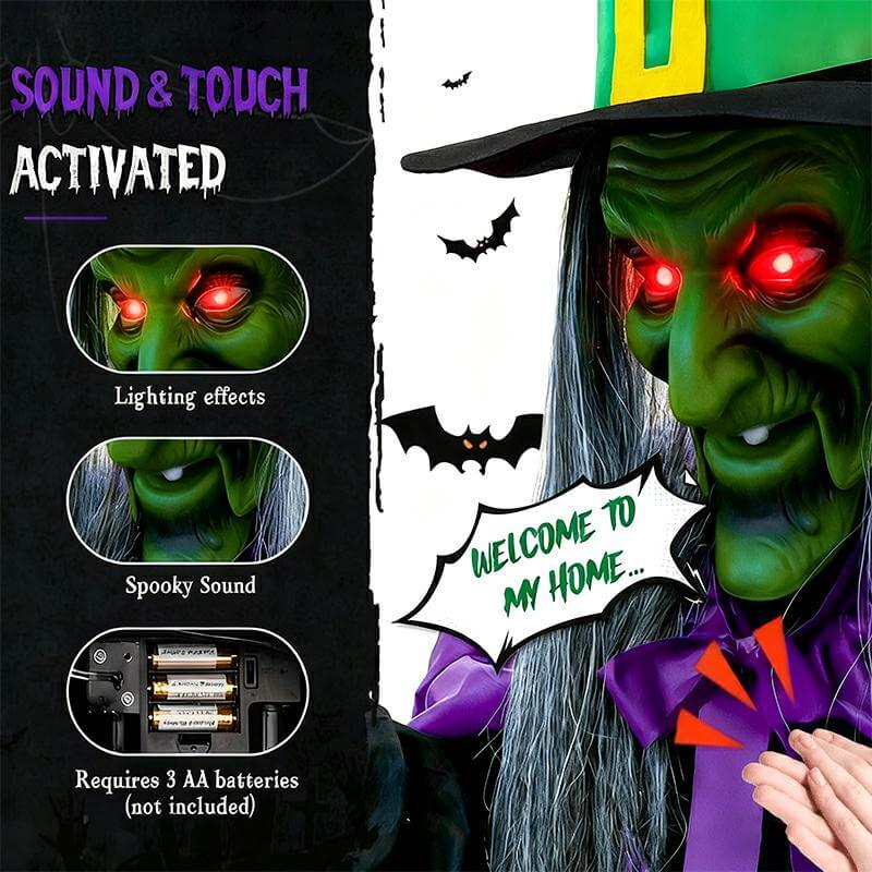 Flying Broom Halloween Decor