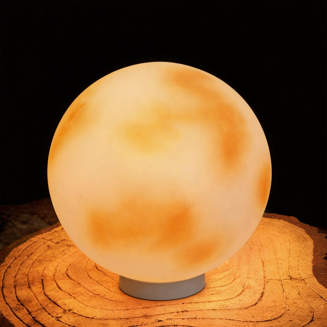 Moon-Shaped Outdoor Pillar Light LED Solar & Hardwired Driveway Garden — 8 to 16 Inch Sets