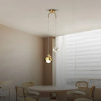 Crystal Mini Pendant Light Gold Dome Polished Dining Room Kitchen Island — Black Gold Warm White