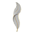 Feather Resin Wall Light Modern LED Bedroom Corridor Dimmable — White Blue 7 to 9 Inch Sets